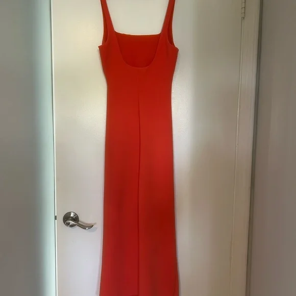 Bec + Bridge Karina Tuck Midi Dress - size 6 Fire Red - Picture 8 of 14